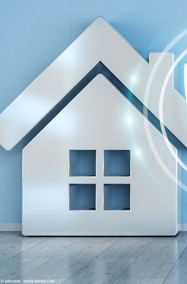 Haussymbol mit Schutzschild